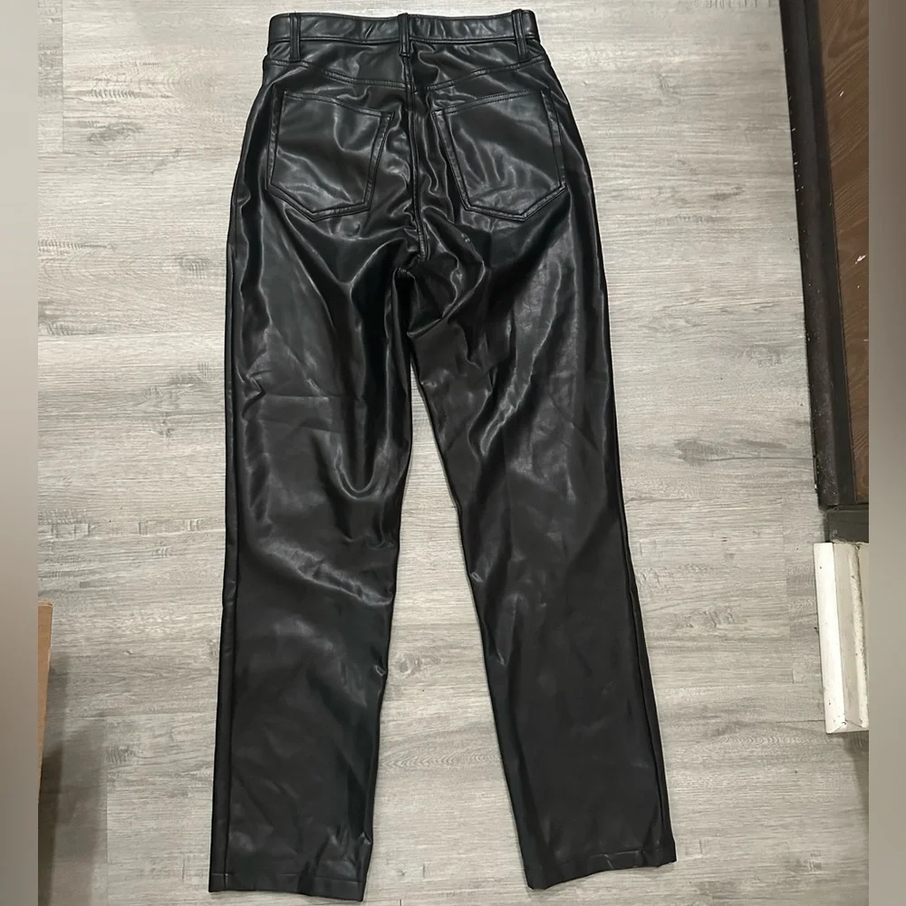 Abercrombie & Fitch Black Straight Leg Jeans Sz 27/4 ultra high rise